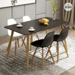 ترابيزة طعام مودرن "إسكندنافي" – خشب طبيعي (متوفرة بخامات زان أو MDF)