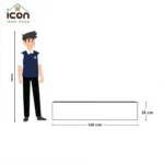 ⁦ترابيزة تلفزيون مودرن 160 سم – تصميم بسيط وأنيق |أم دي إف⁩ - الصورة ⁦2⁩