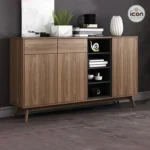 بوفيه مودرنخشبي + أسود 160 سم - خشب MDF عالي الجودة