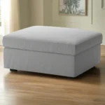 بوف مودرن خشب زان طبيعي - مقاس 55×85 سم - متاح بجميع أنواع الأقمشة (كتان/جلد مقلوب/قطيفة)