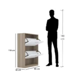 ⁦جزامة - أبيض وبنى - PRIWO205⁩ - الصورة ⁦2⁩