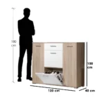 ⁦جزامة - أبيض وبيج - PRIWO139⁩ - الصورة ⁦2⁩