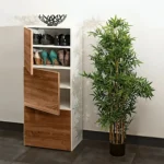 جزامة ام دي اف ابيض وبيج 180×60×40 سم