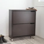 جزامة خشب كونتر درجين قلاب بني - 38×95×80 سم