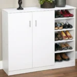 جزامة 3 ارفف ام دي اف ابيض - 120×100×35 سم