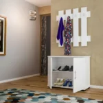 جزامة خشب ام دي اف قطعتين - أبيض