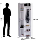 ⁦جزامة 180x60x30x30 سم - ابيض - BQTPB-67⁩ - الصورة ⁦2⁩