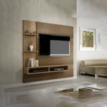 وحدة تلفزيون حائط أرفف و أدراج | ام دي اف | 180×180×25 سم