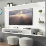 وحدة تلفزيون حائط أرفف و أدراج | ام دي اف | 180×135×40 سم