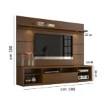 وحدة تلفزيون حائط أرفف و أدراج | ام دي اف | 180×180×40 سم