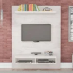 وحدة تلفزيون حائط أرفف و أدراج | ام دي اف | 120×200×40 سم